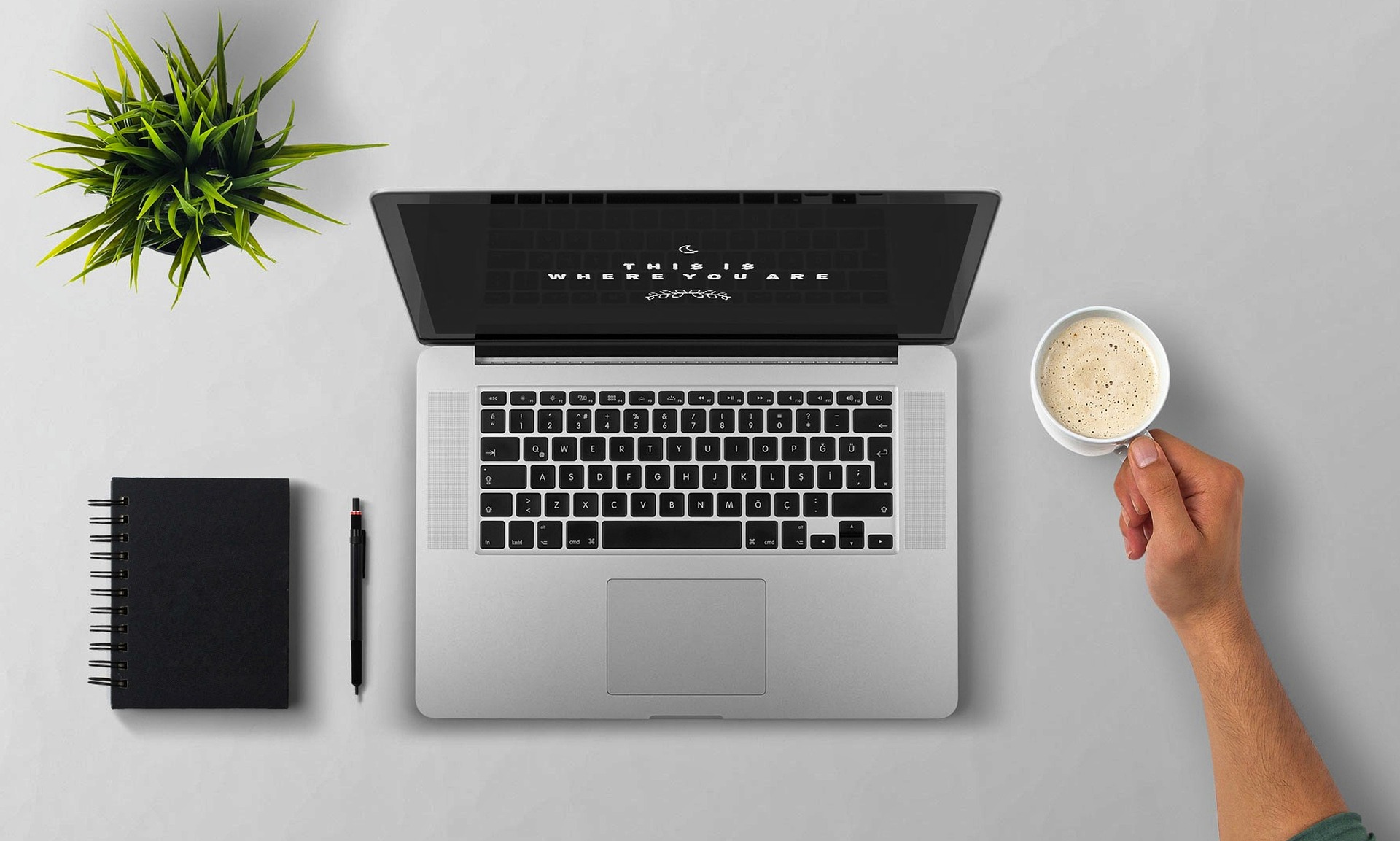 laptop and coffee